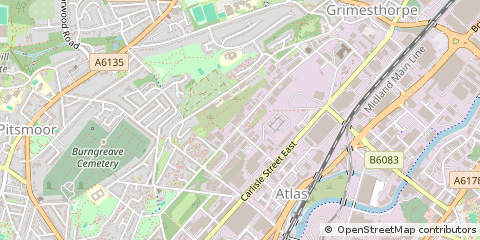 Map of Sheffield