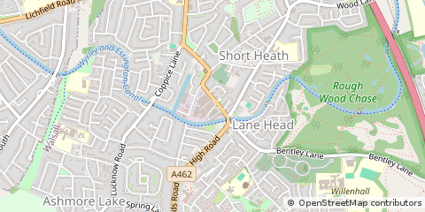 Map of Willenhall, West Midlands