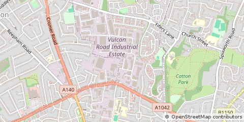 Map of Norwich, Norfolk