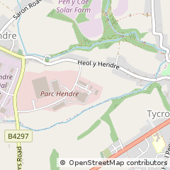 Map of Ammanford, Carmarthenshire