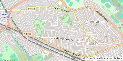 Map of Cardiff