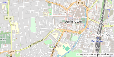 Map of County Durham, Co. Durham