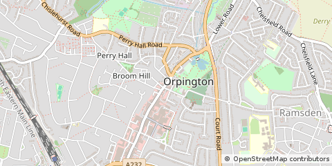 Map of Orpington