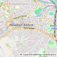 Map of Newton Abbot, Devon