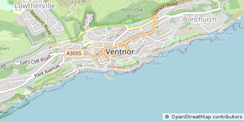Map of Ventnor, Isle of Wight