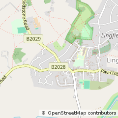 Map of Lingfield, Surrey