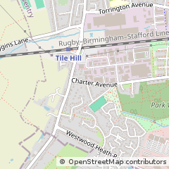 Map of Coventry, West Midlands