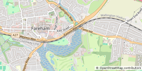 Map of Fareham, Hampshire