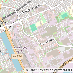 Map of Cardiff, South Glamorgan