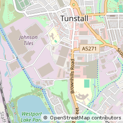 Map of Stoke-on-Trent, Staffordshire