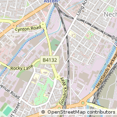 Map of Birmingham, West Midlands