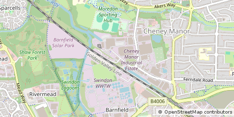 Map of Swindon, Wiltshire