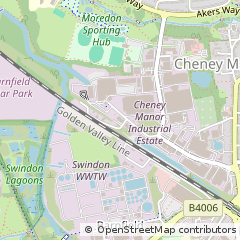 Map of Swindon, Wiltshire