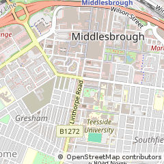 Map of Middlesbrough