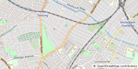 Map of Mitcham, London