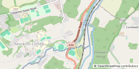Map of Bath, Somerset