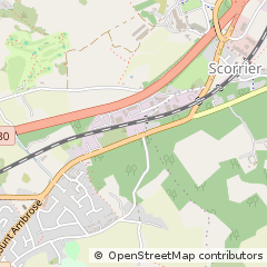 Map of Redruth, Cornwall