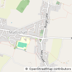Map of Dereham, Norfolk