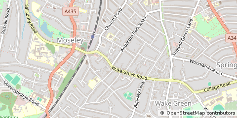 Map of Birmingham, West Midlands