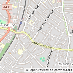 Map of Birmingham, West Midlands