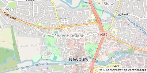 Map of Newbury, Berkshire