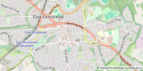 Map of East Grinstead