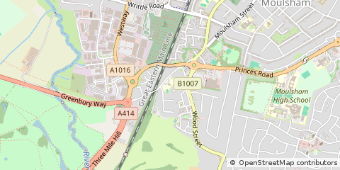 Map of Chelmsford, Essex