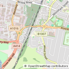 Map of Chelmsford, Essex