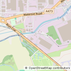 Map of Bridgend