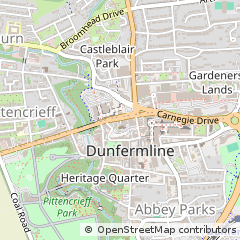 Map of Dunfermline, Fife