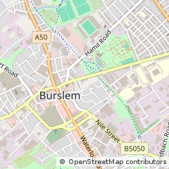 Map of Stoke-on-Trent, Staffordshire