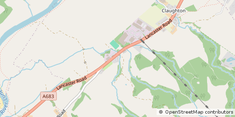 Map of Lancaster, Lancashire
