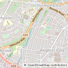 Map of Southampton, Hampshire