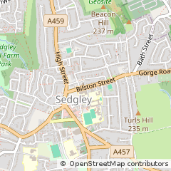 Map of Sedgley, West Midlands