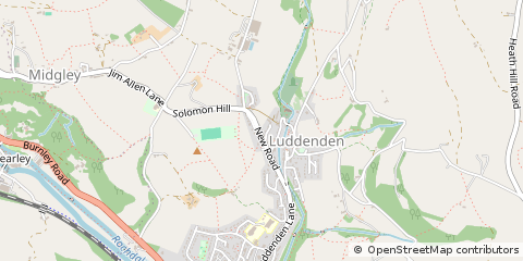 Map of Halifax, West Yorkshire