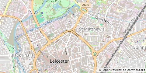 Map of Leicester