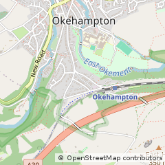 Map of Okehampton