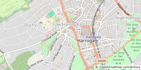 Map of Harrogate, North Yorkshire