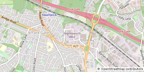 Map of Fareham