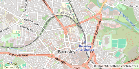 Map of South Yorkshire