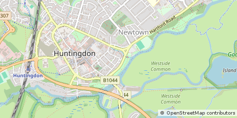 Map of Huntingdon