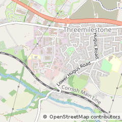 Map of Threemilestone, Cornwall