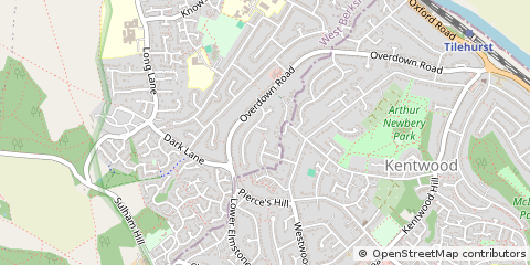 Map of Reading, Berkshire