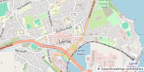 Map of Larne, Antrim