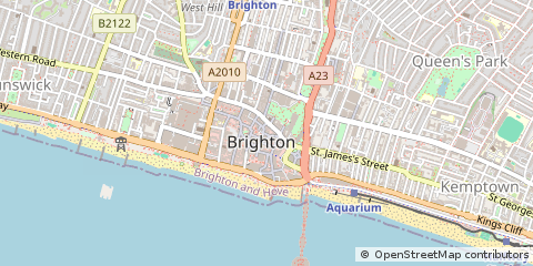 Map of Brighton, East Sussex