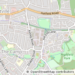 Map of ST. Albans, Hertfordshire