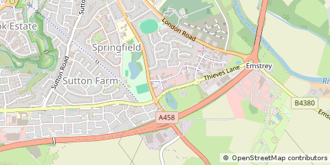 Map of Shrewsbury, Shropshire
