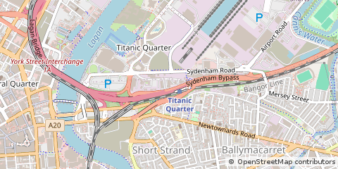 Map of Belfast, County Antrim