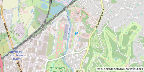 Map of Weybridge, Surrey