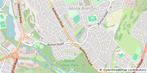 Map of Barnsley